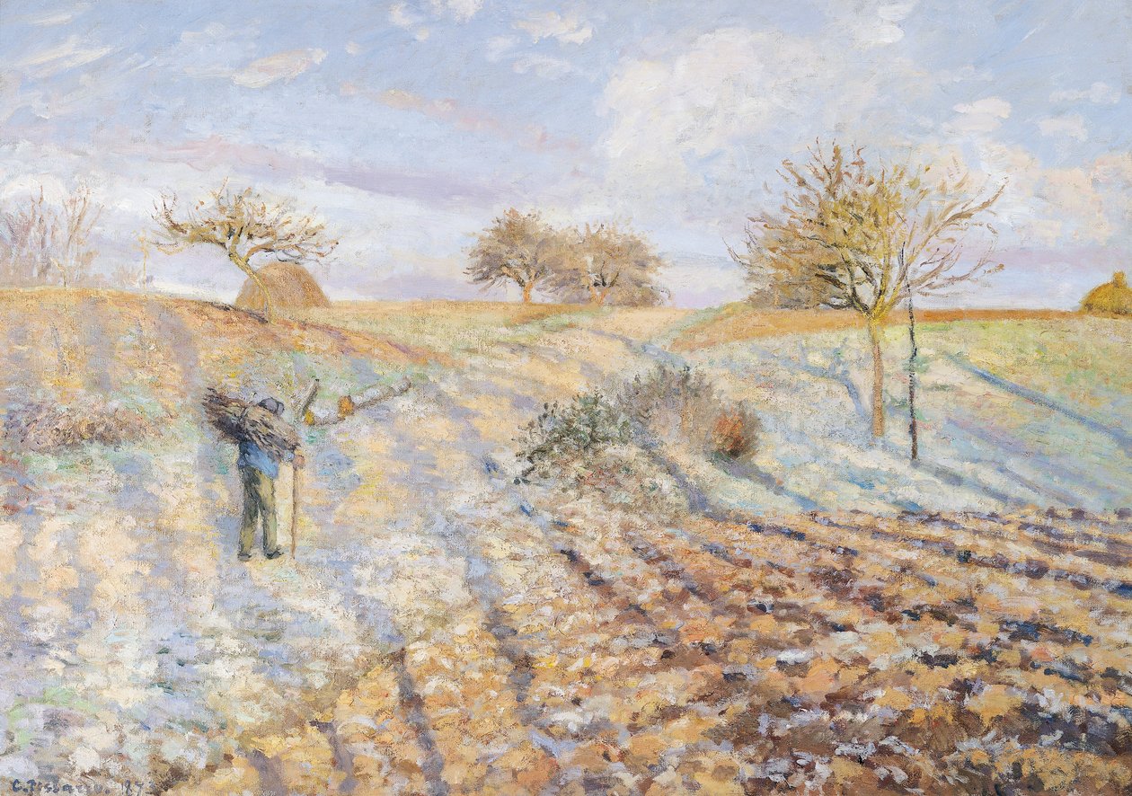 White Frost, 1873 av Camille Jacob Pissarro