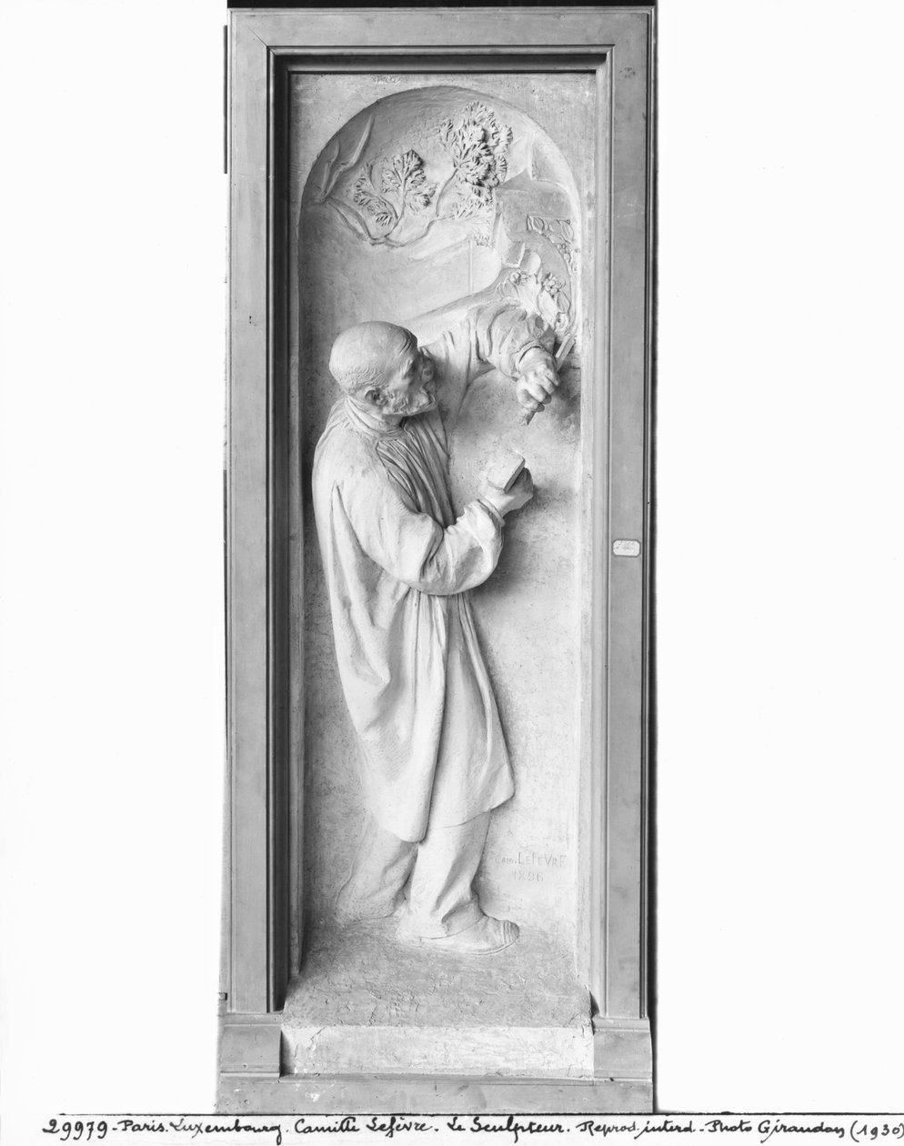 Skulptören, 1896 (gips) av Camille Lefevre
