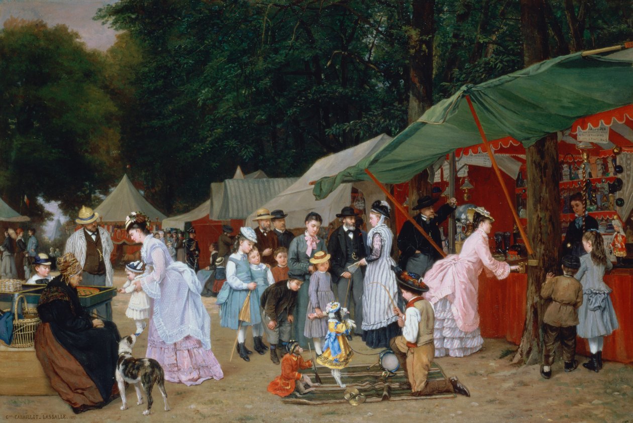 På mässan, 1877 av Camille Leopold Cabaillot Lasalle