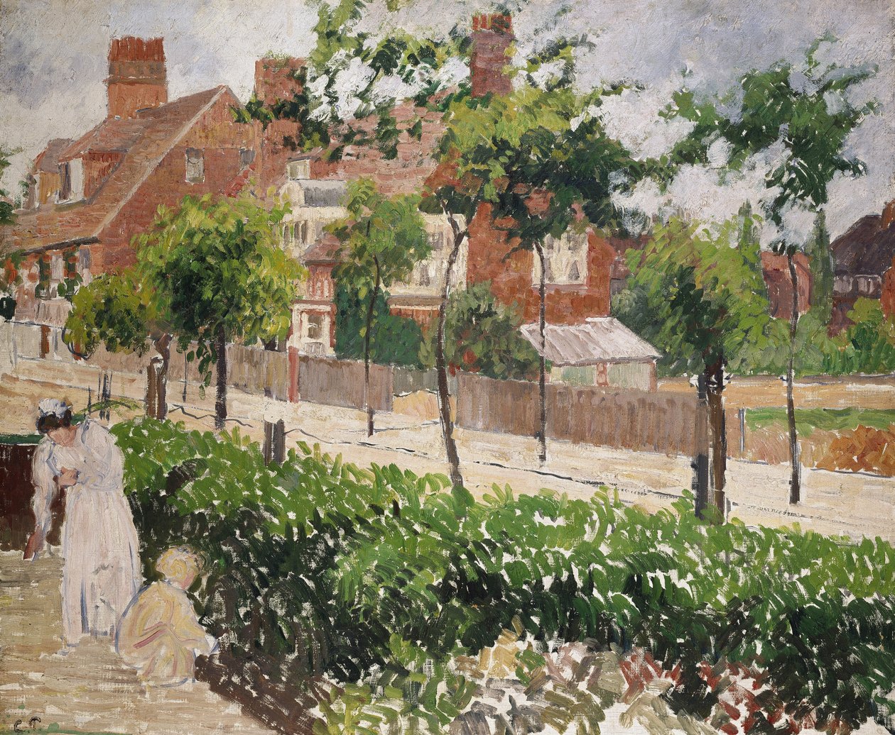 Bedford Park, Bath Road, London, 1800-tal av Camille Jacob Pissarro