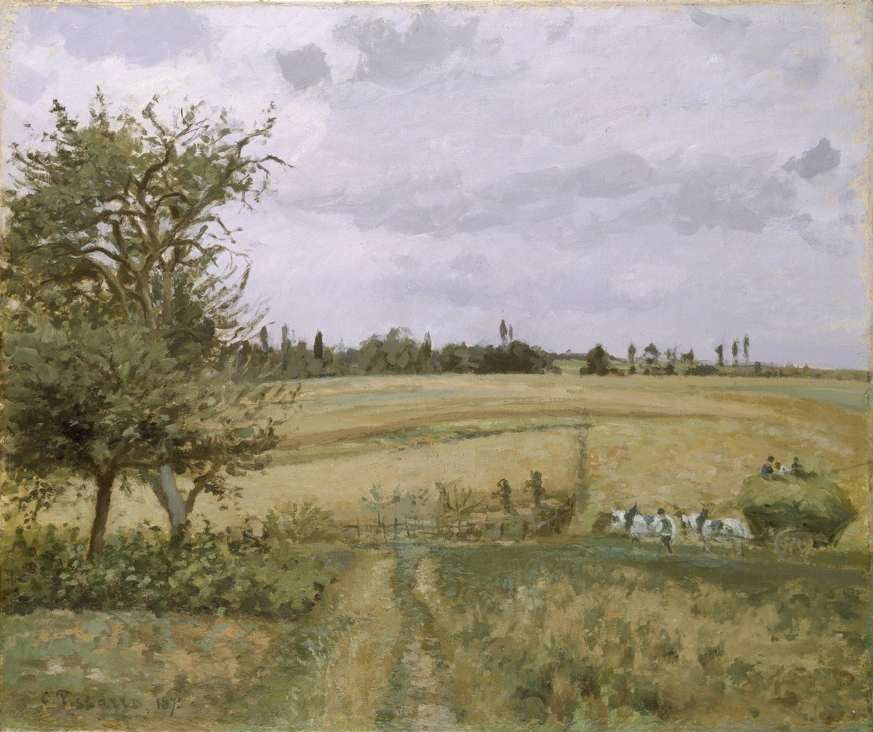 Landskap vid Pontoise, 1800-talet av Camille Jacob Pissarro