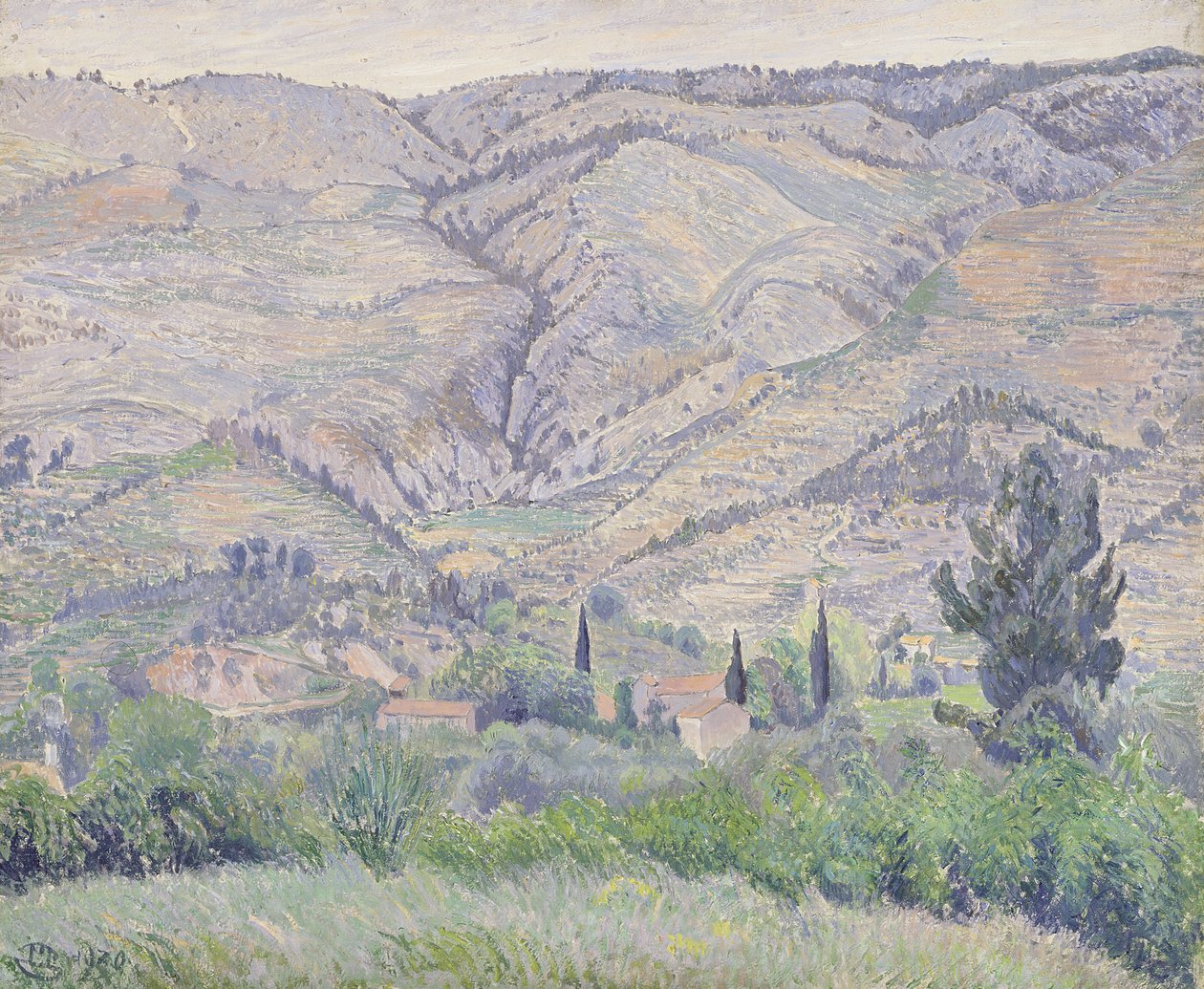 Le Ragas, nära Toulon, ca 1930 av Camille Jacob Pissarro