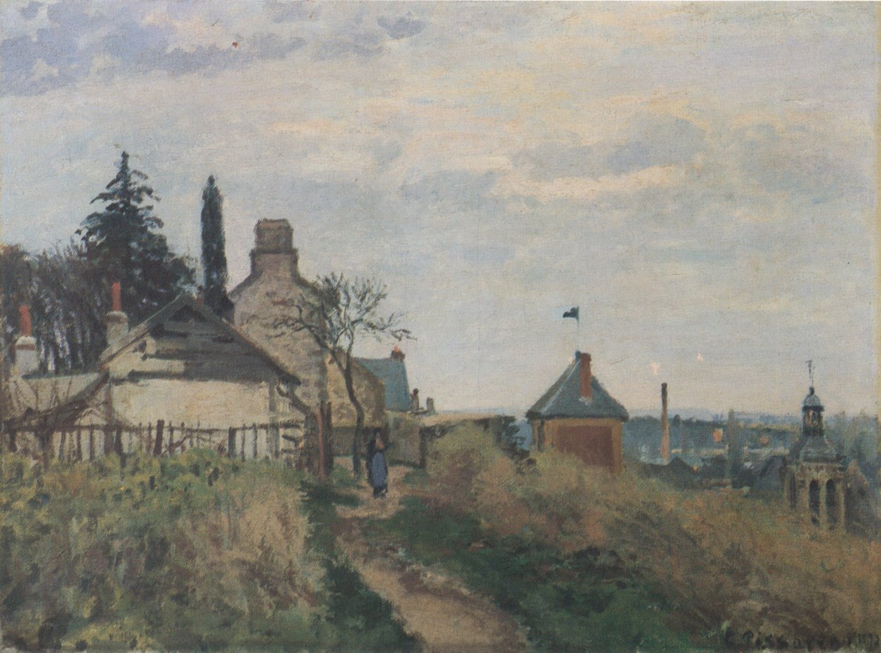 Tingshuset, Pontoise av Camille Jacob Pissarro
