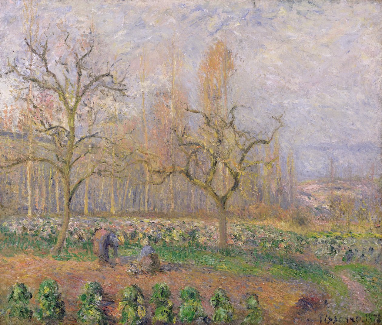Fruktträdgård i Pontoise, 1878 av Camille Jacob Pissarro