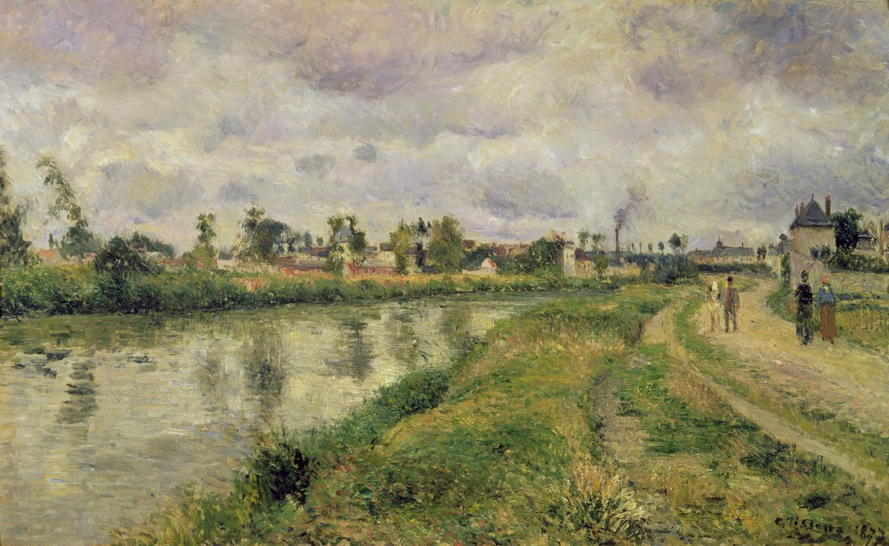 Flodscen, 1873 av Camille Jacob Pissarro