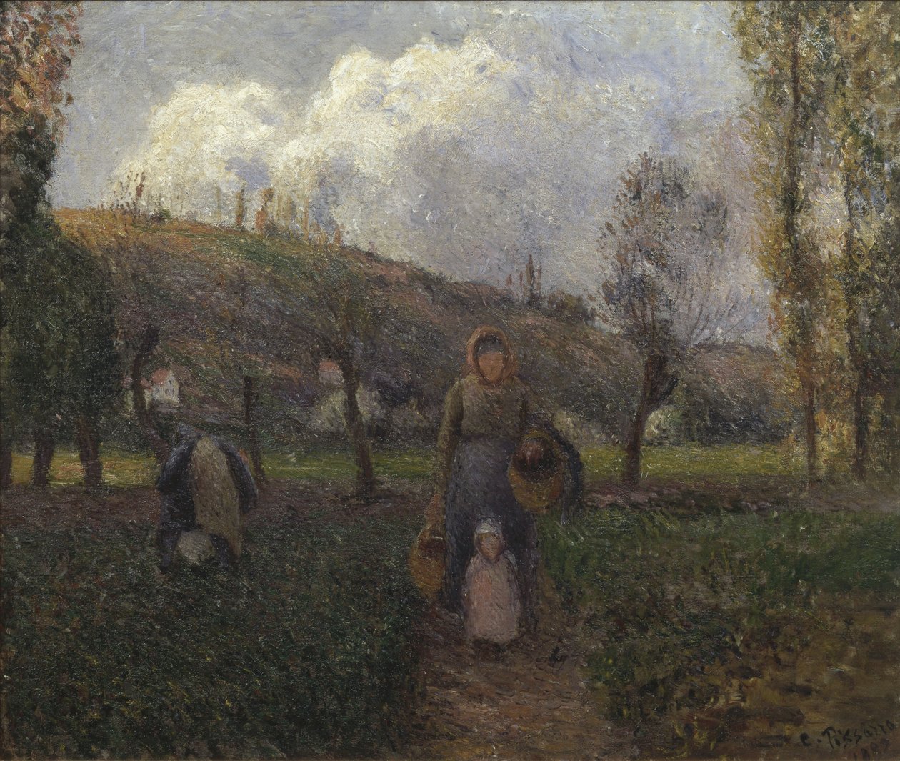 Återkomsten från fälten av Camille Jacob Pissarro