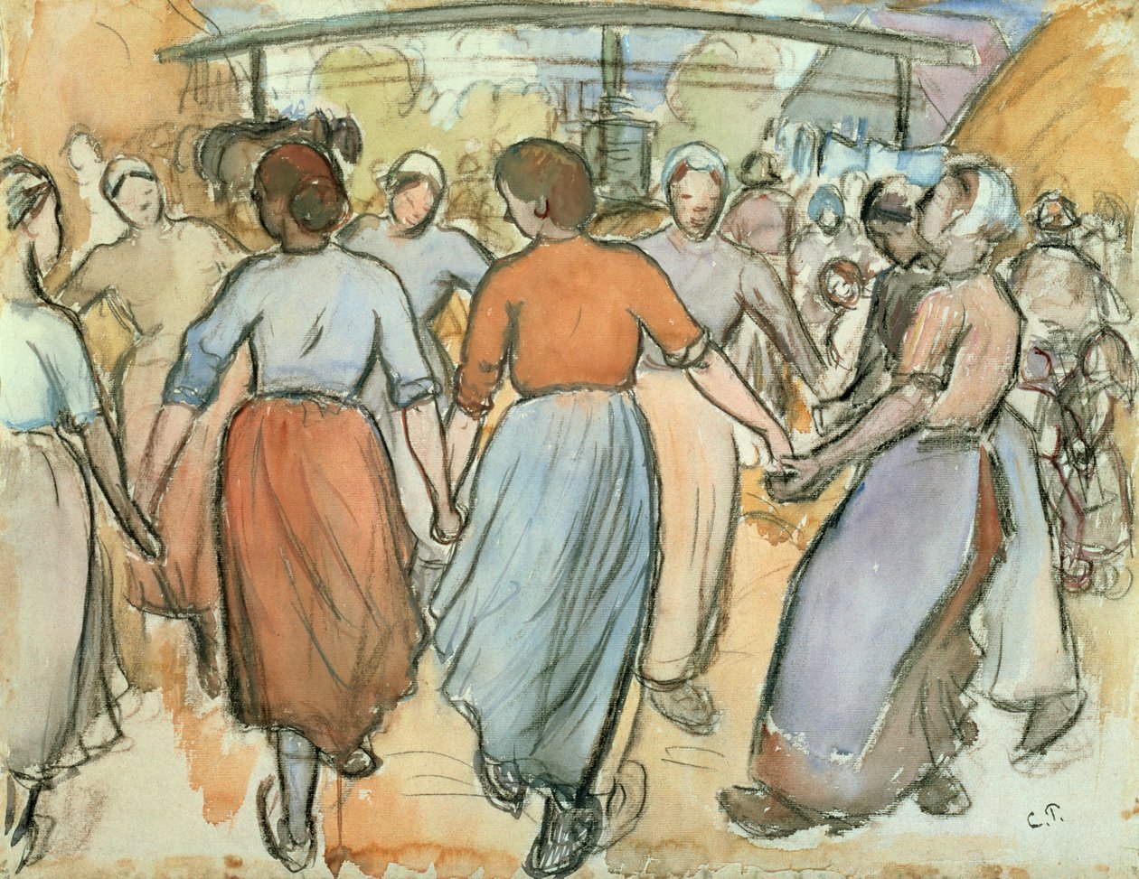 Rundan, c.1884 av Camille Jacob Pissarro