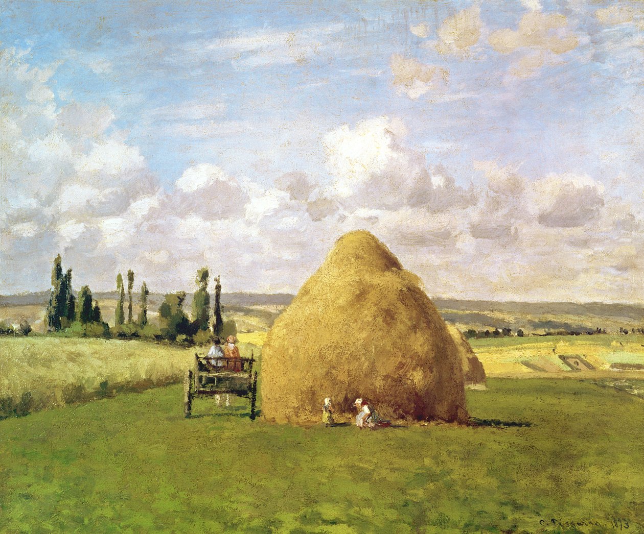Höstacken, Pontoise, 1873 av Camille Jacob Pissarro