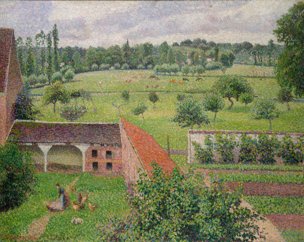 View from my Window, Éragny-sur-Epte av Camille Jacob Pissarro