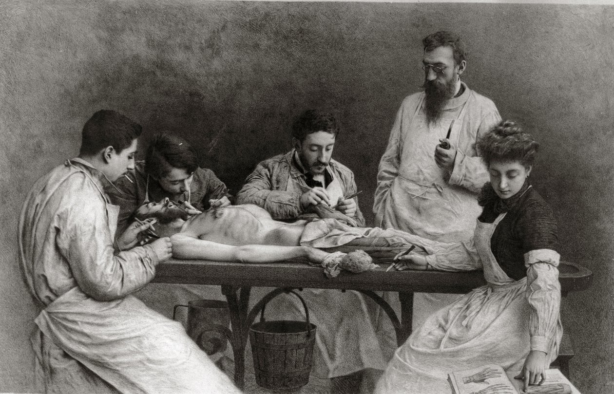 Ett slut på den praktiska skolan, 1902 av Camille Felix Bellanger