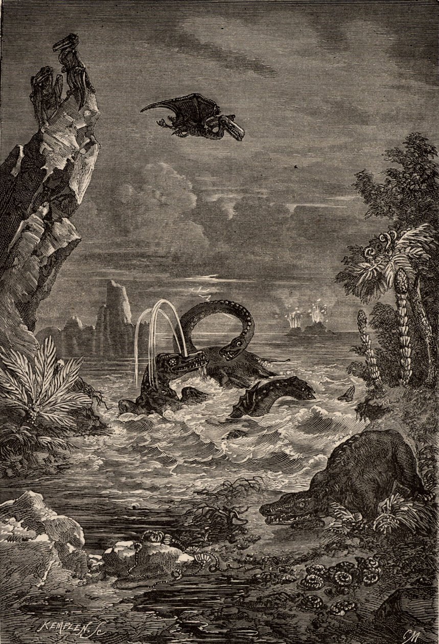 Jorden under dinosauriernas tid av Camille Flammarion