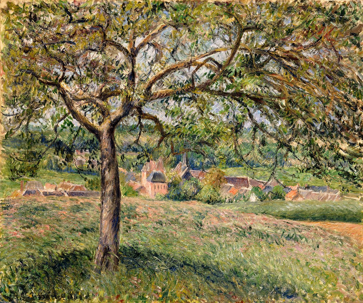 Äppelträd i Eragny, 1884 av Camille Jacob Pissarro