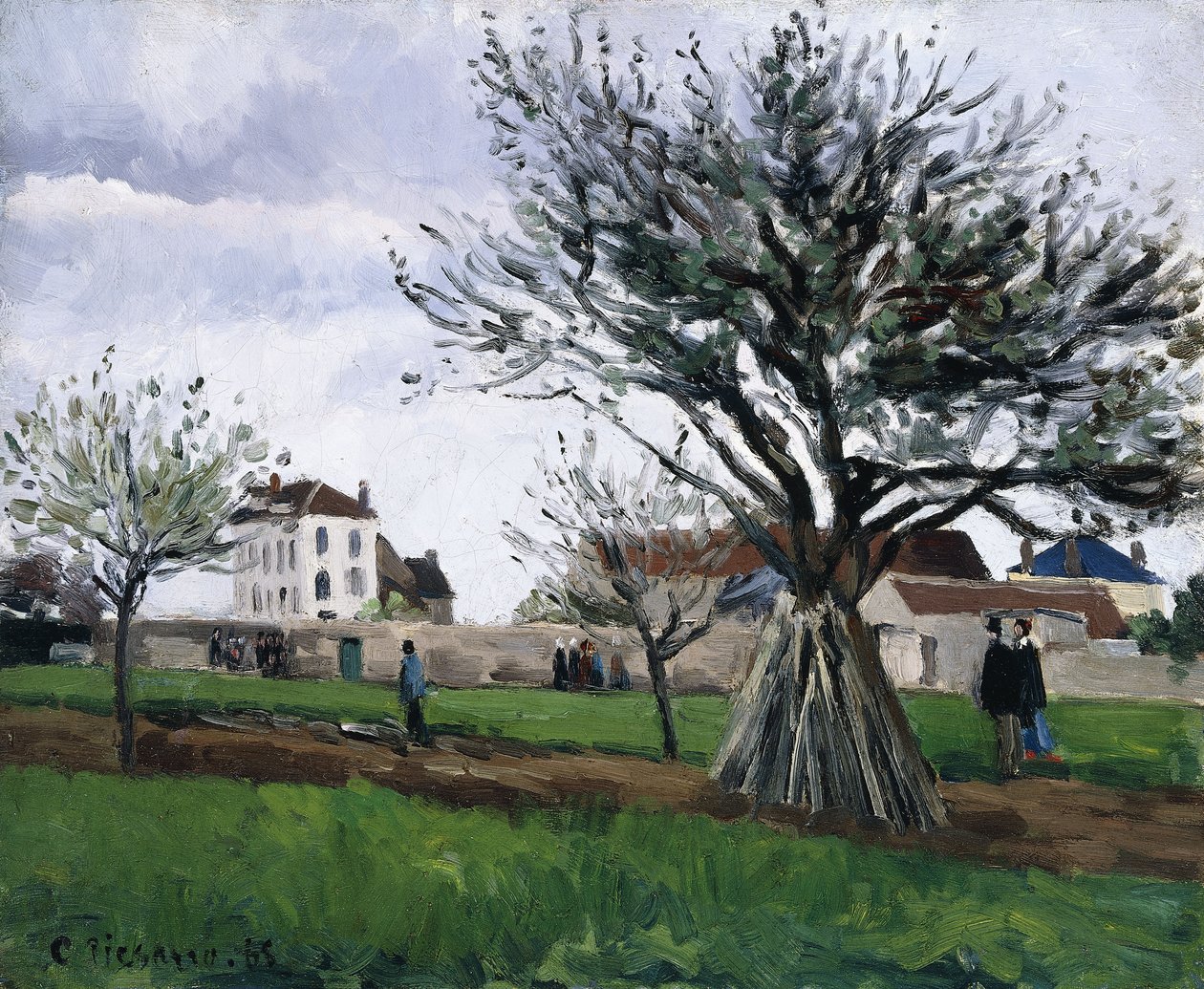 Äppelträd i Pontoise av Camille Jacob Pissarro