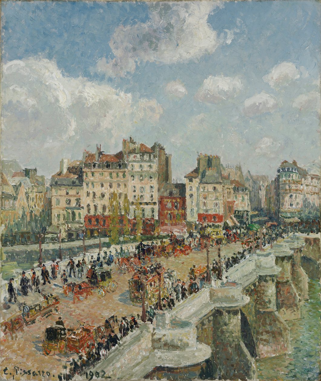 Den nya bron, 1902 av Camille Jacob Pissarro