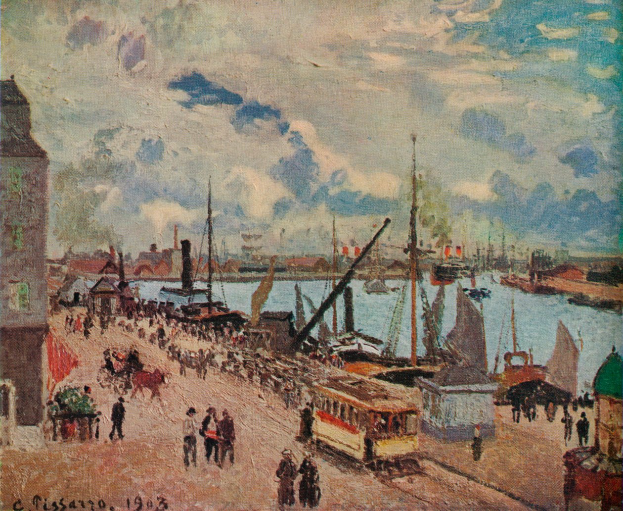 Yttre hamnen i Le Havre, 1903 av Camille Jacob Pissarro