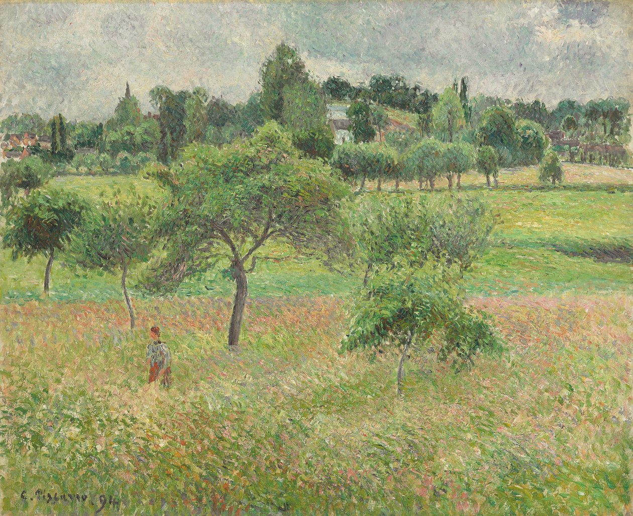 Äppelträd i Eragny, 1894 av Camille Jacob Pissarro