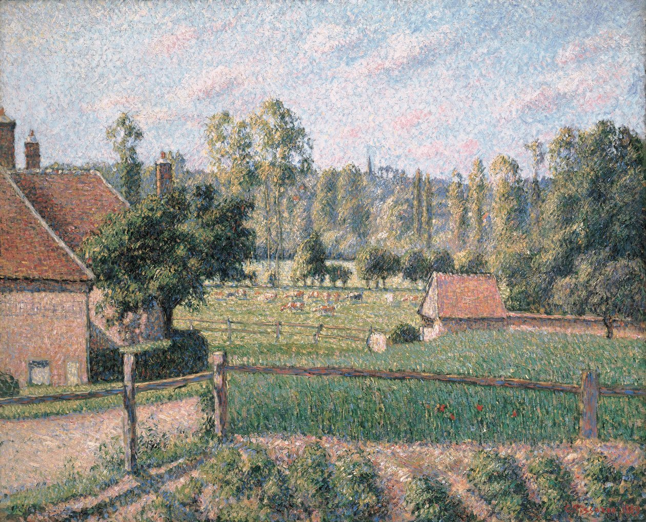 Prärien i Eragny, 1889 av Camille Jacob Pissarro