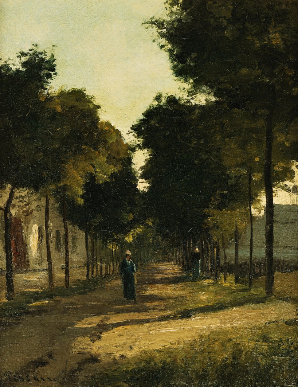 Väg; La Route, ca. 1870 av Camille Jacob Pissarro
