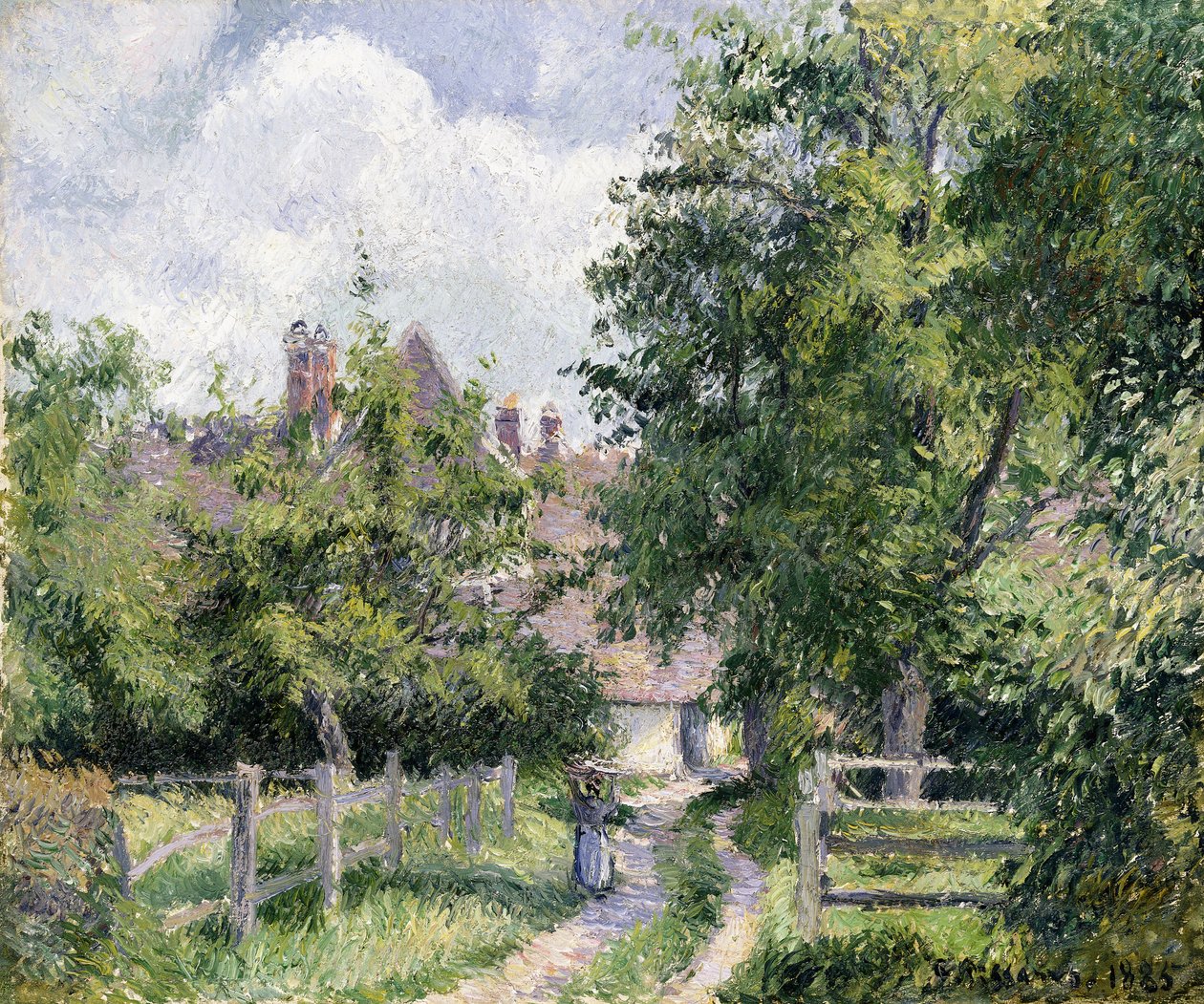 Saint-Martin, nära Gisors, 1885 av Camille Jacob Pissarro