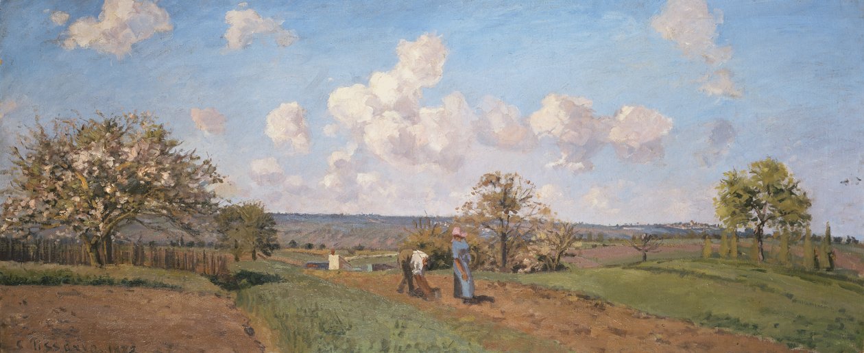 Våren 1872 av Camille Jacob Pissarro