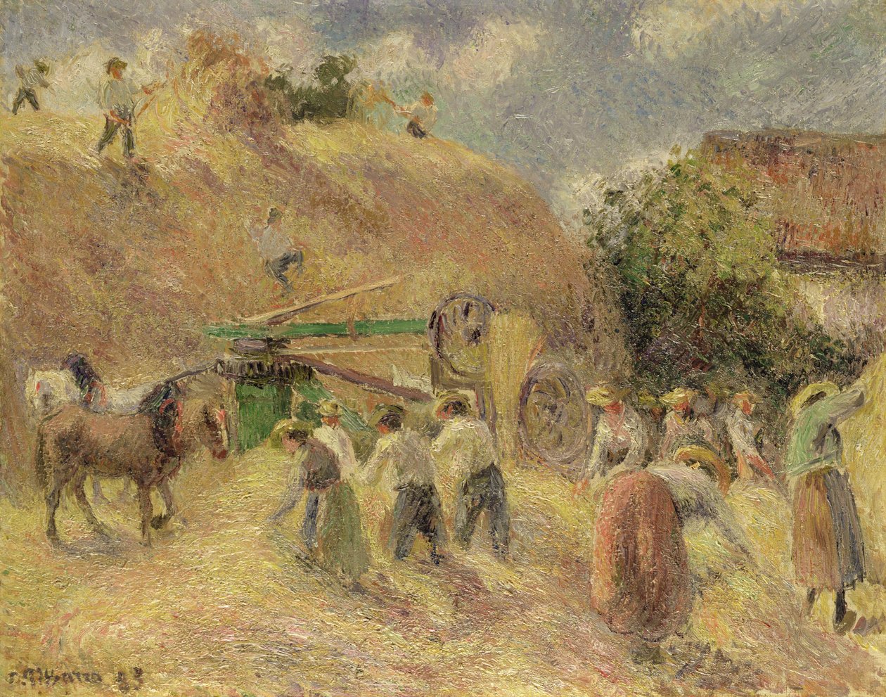 Skörden, 1883 av Camille Jacob Pissarro