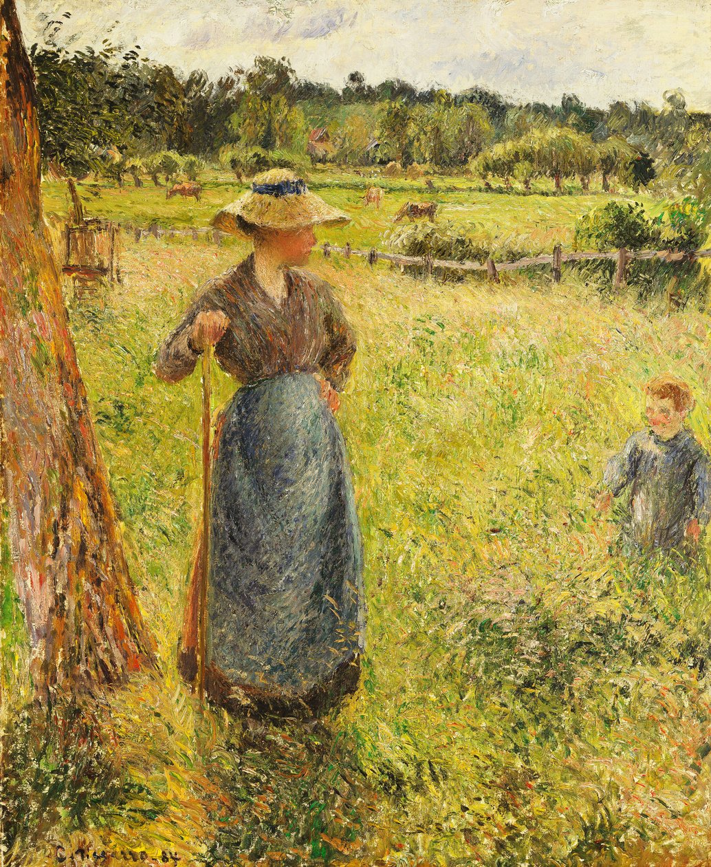 Hömakaren, 1884 av Camille Jacob Pissarro