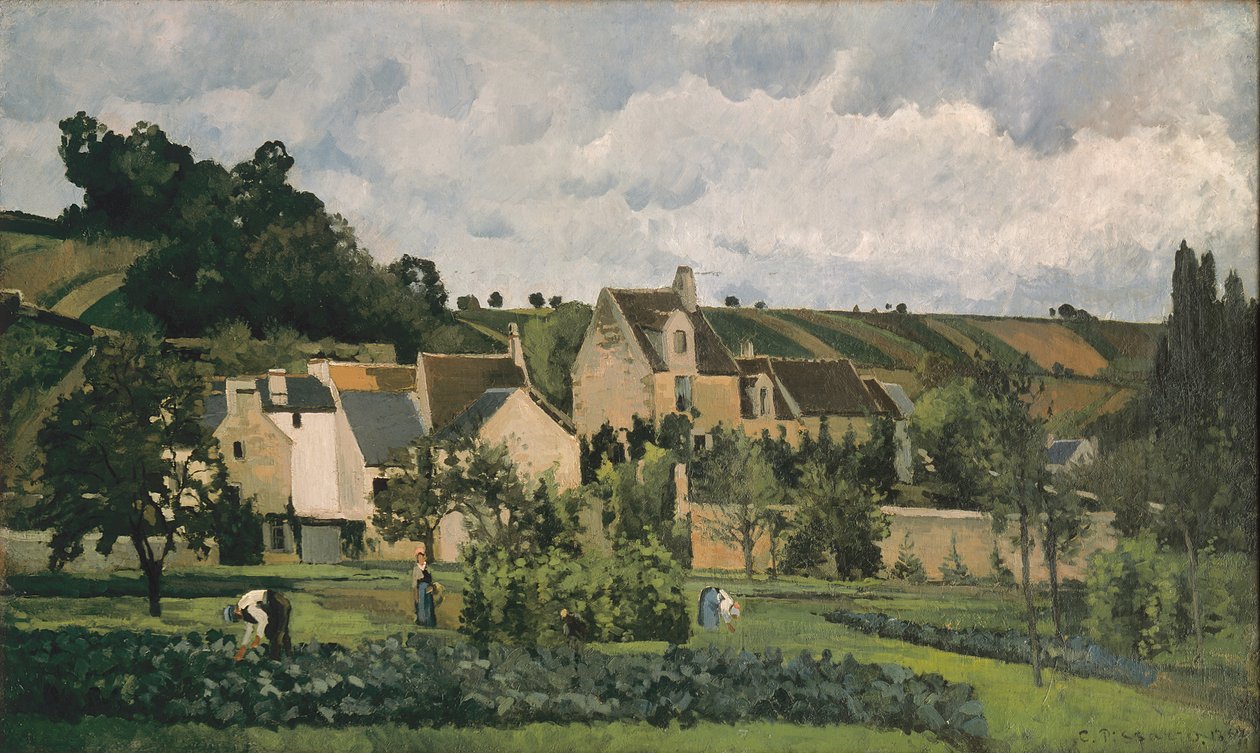 Eremitaget i Pontoise, 1867 av Camille Jacob Pissarro
