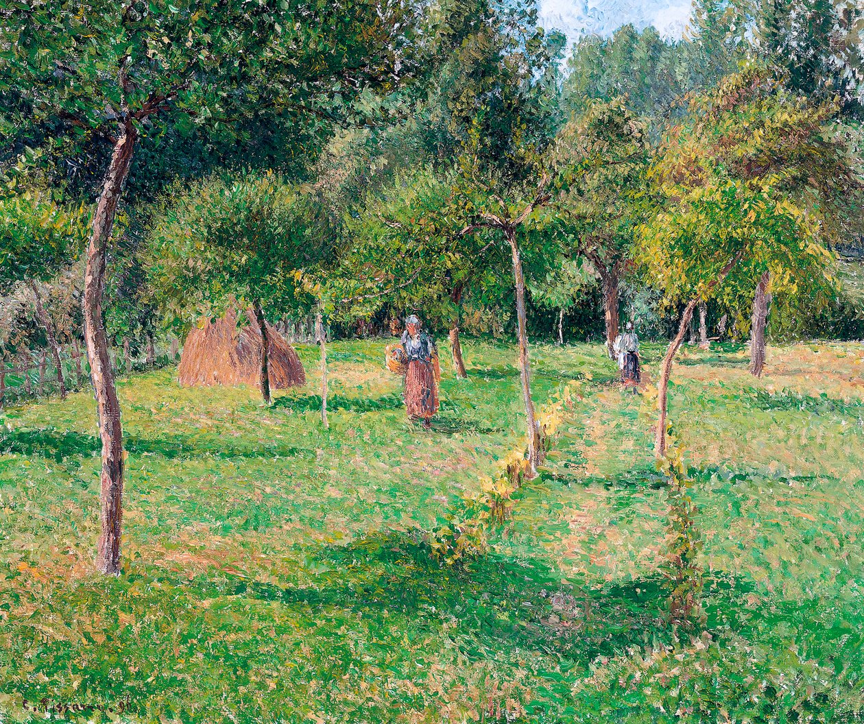 Fruktträdgården i Éragny, 1896 av Camille Jacob Pissarro