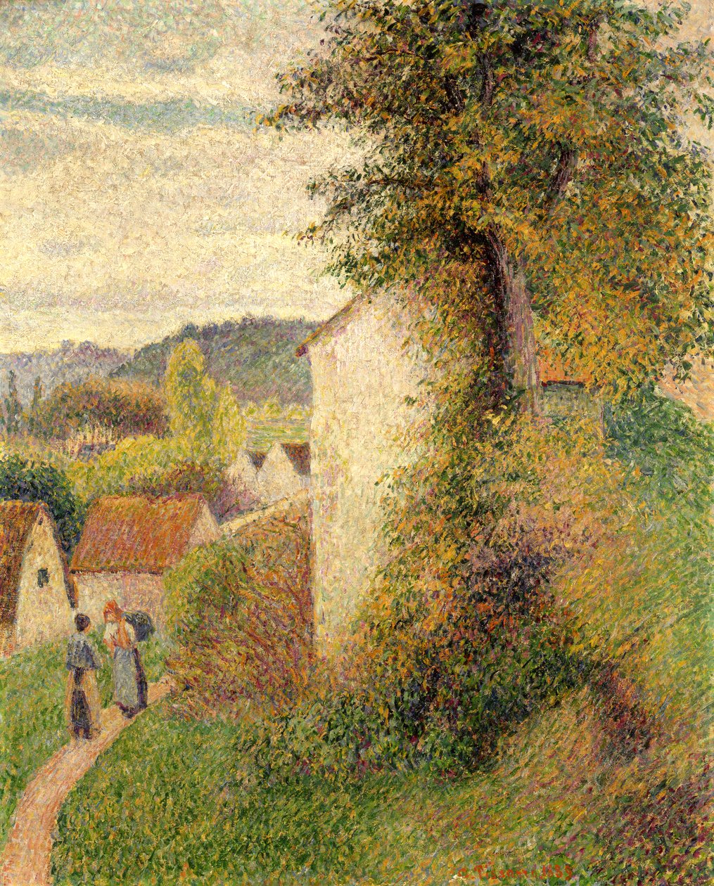 Vägen, 1889 av Camille Jacob Pissarro