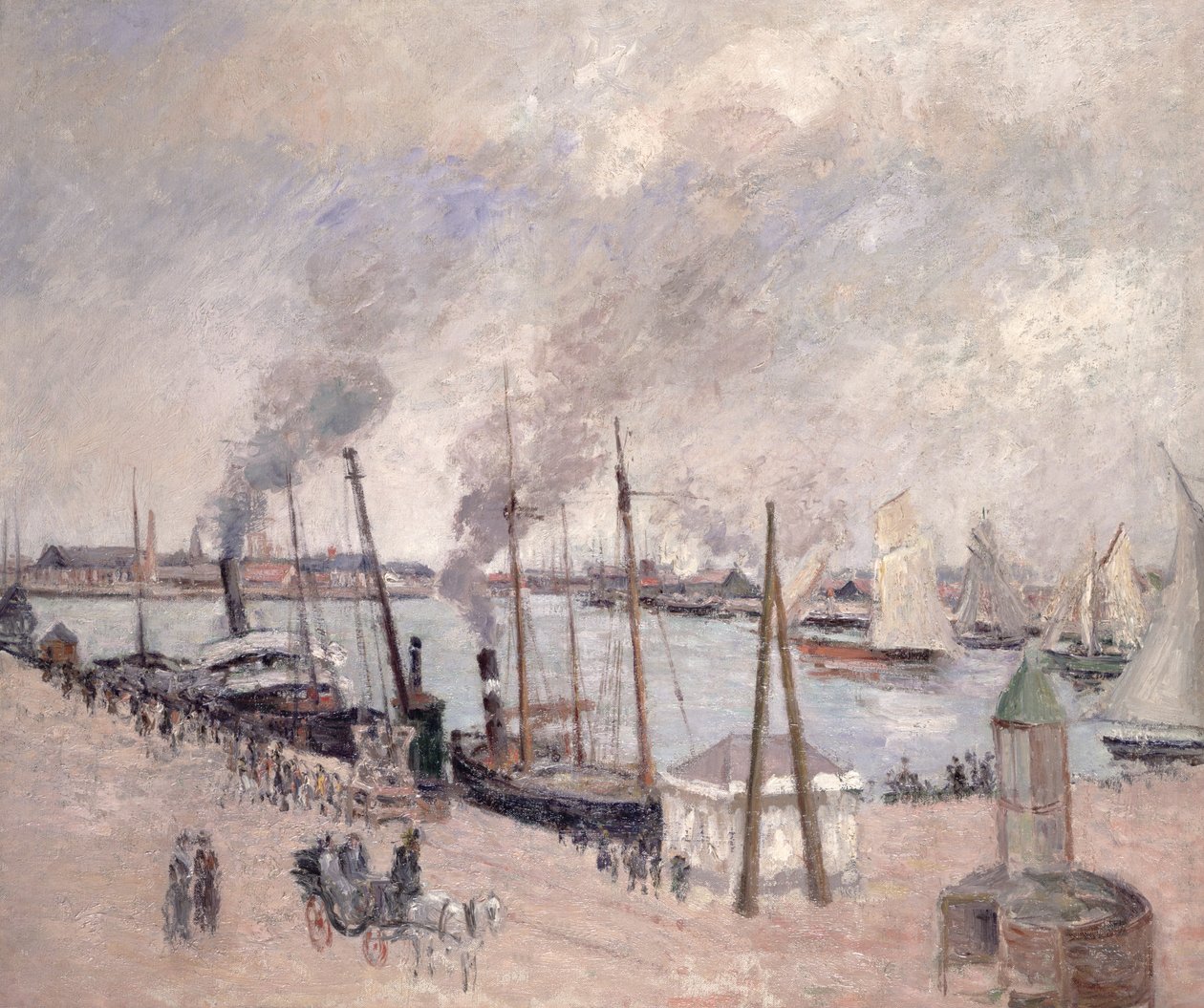 Hamnen i Le Havre av Camille Jacob Pissarro