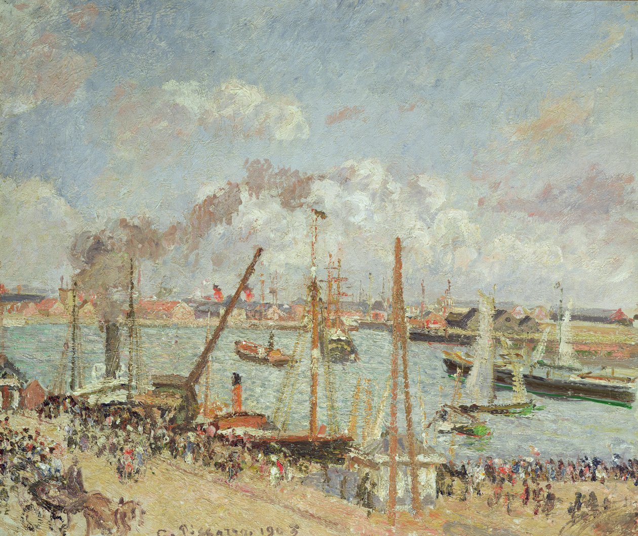 Hamnen i Le Havre, eftermiddag, sön, 1903 av Camille Jacob Pissarro