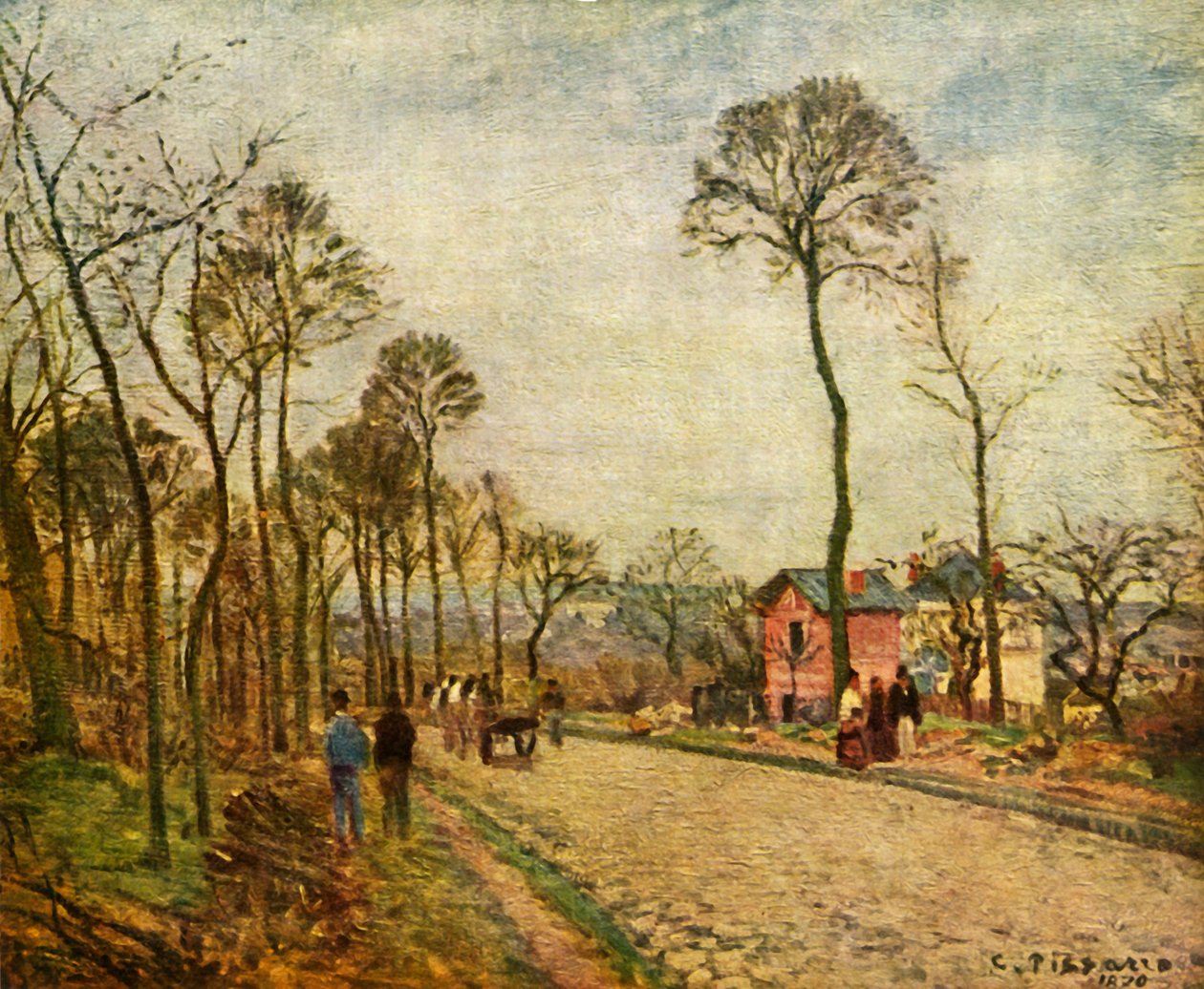 Vägen, 1870, 1939. av Camille Jacob Pissarro