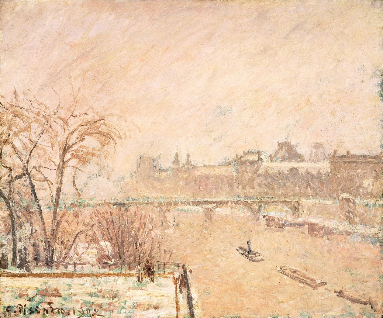Seinen från Pont-Neuf av Camille Jacob Pissarro