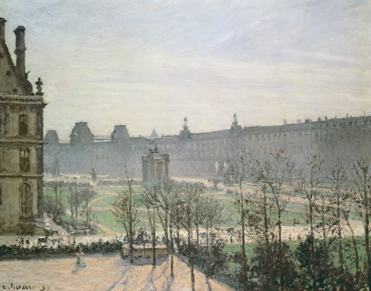 Tuilerierna, 1899 av Camille Jacob Pissarro
