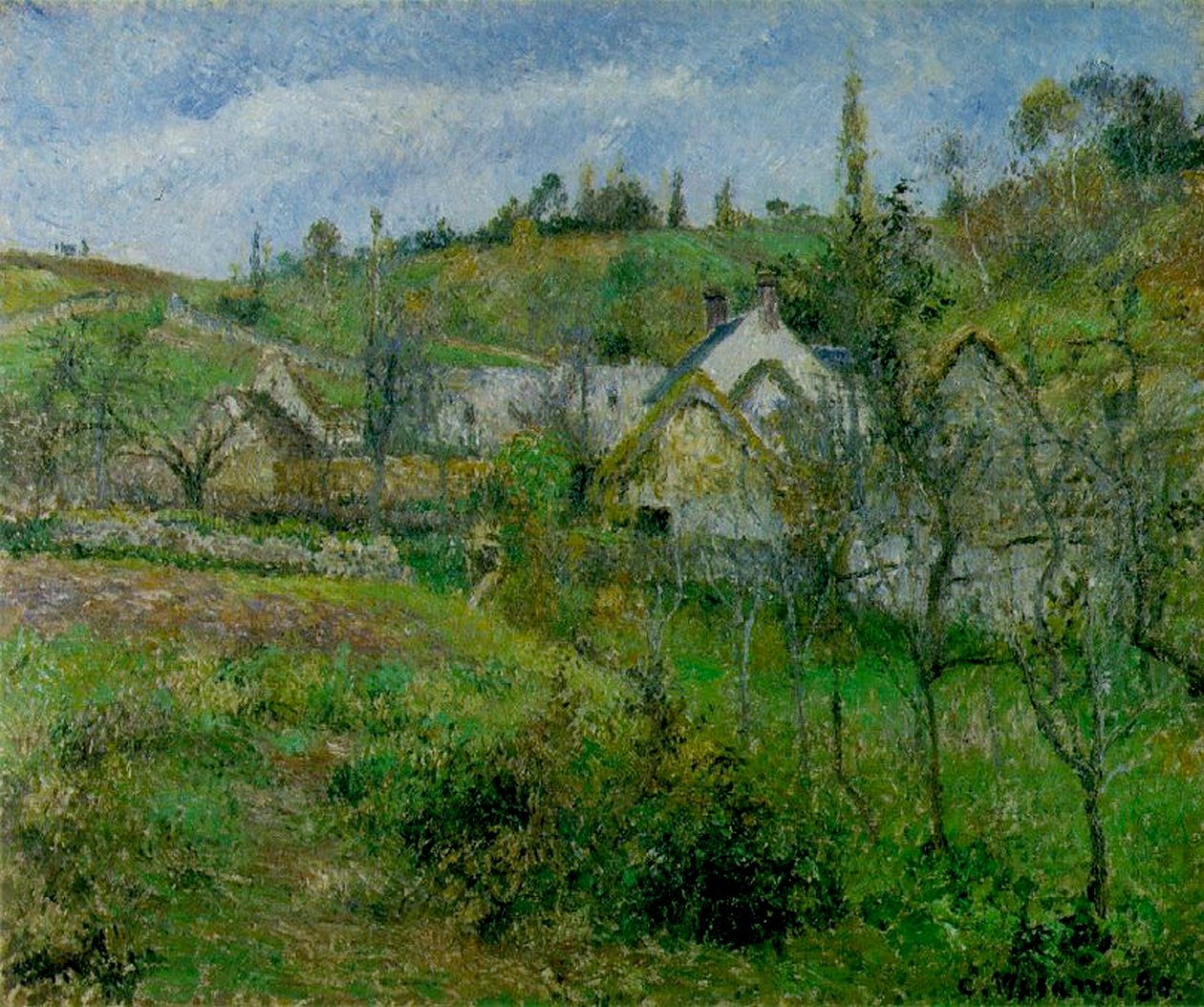 Valhermeil, nära Pontoise, 1880 av Camille Jacob Pissarro