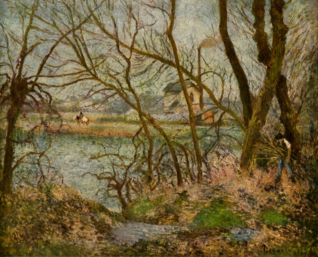 Vedhuggaren, 1878, 1939. av Camille Jacob Pissarro
