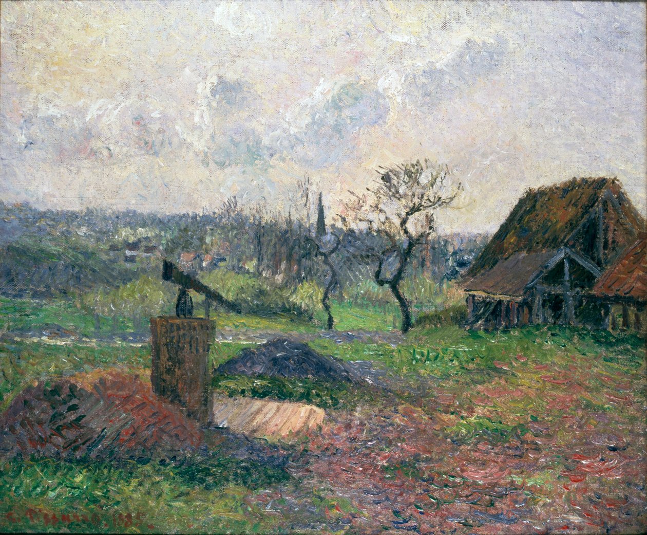 Tegelugnen i Eragny, 1885 av Camille Pissarro