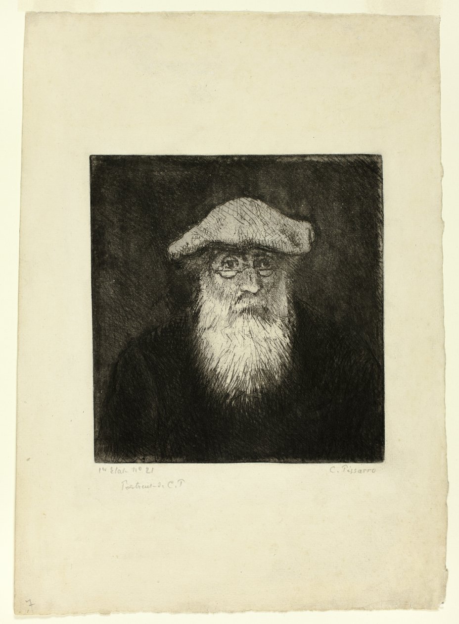 Camille Pissarro, ett självporträtt av Camille Pissarro