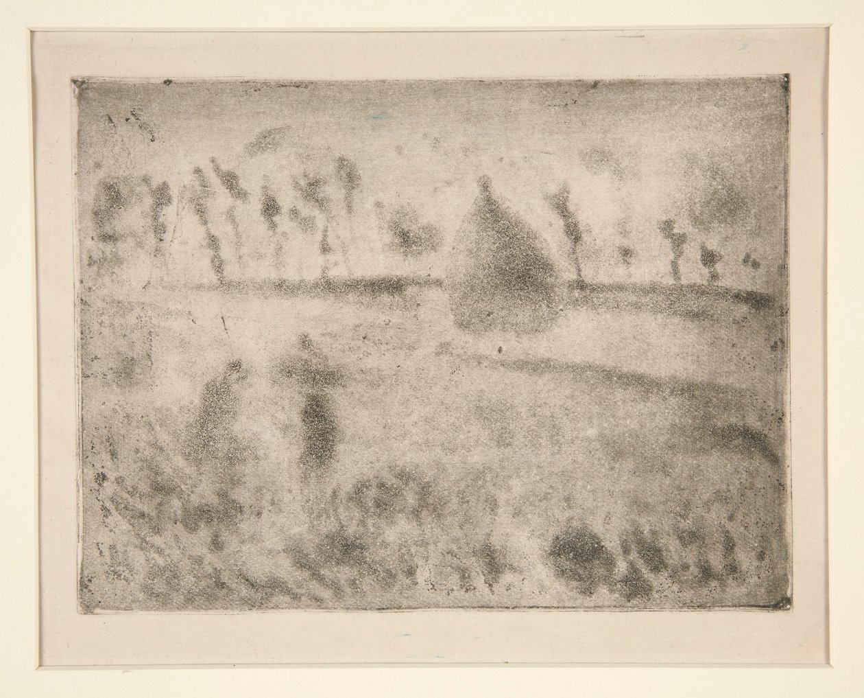 Regn effekt av Camille Pissarro