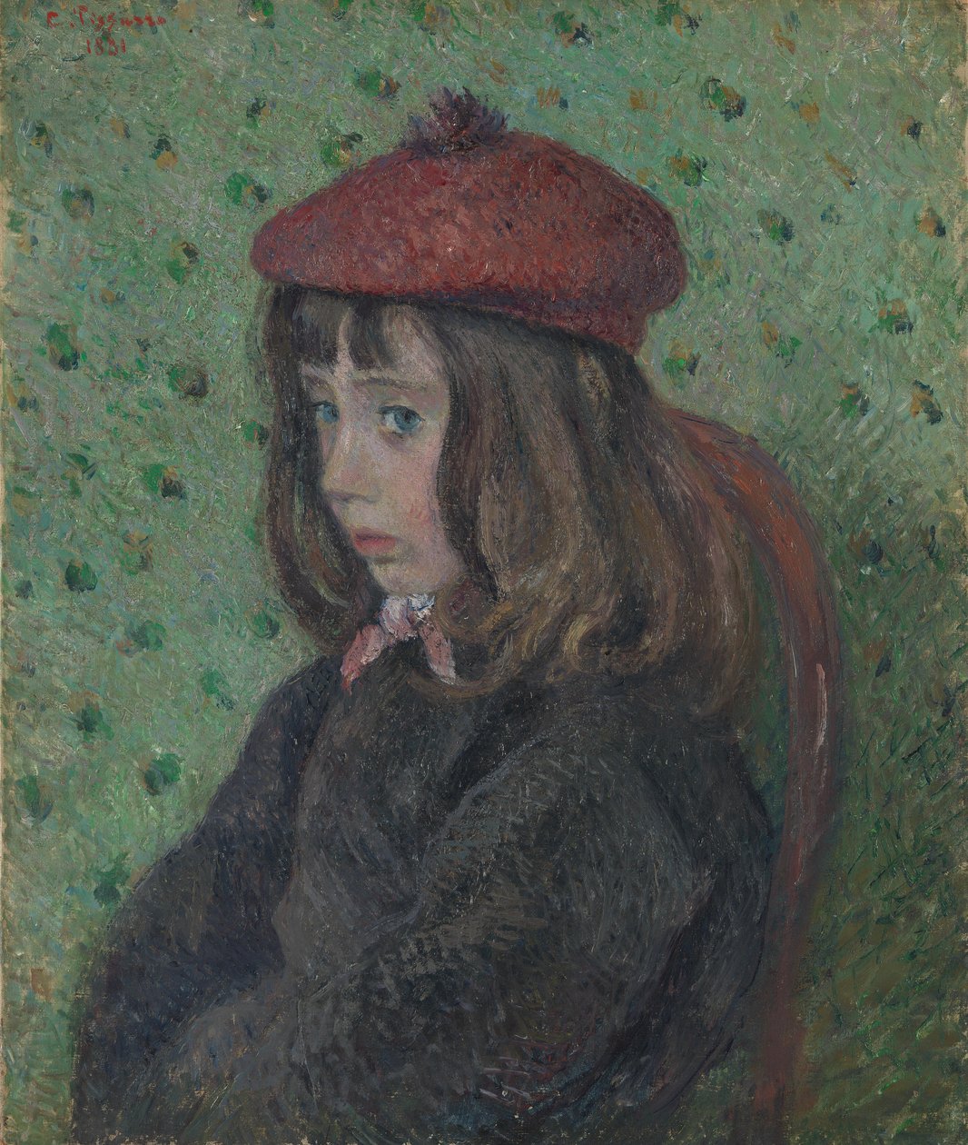 Felix Pissarro med röd basker av Camille Jacob Pissarro
