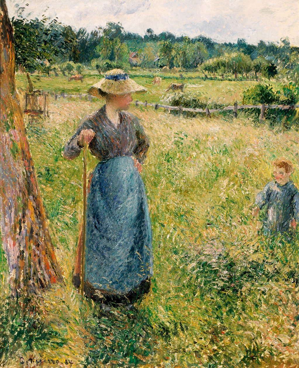 Franska:  La Faneuse
spanska:  La forrajera av Camille Pissarro