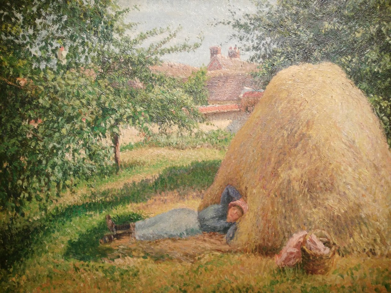 Franska: La Sieste, Éragny
Tyska: Sieste, Éragny av Camille Pissarro