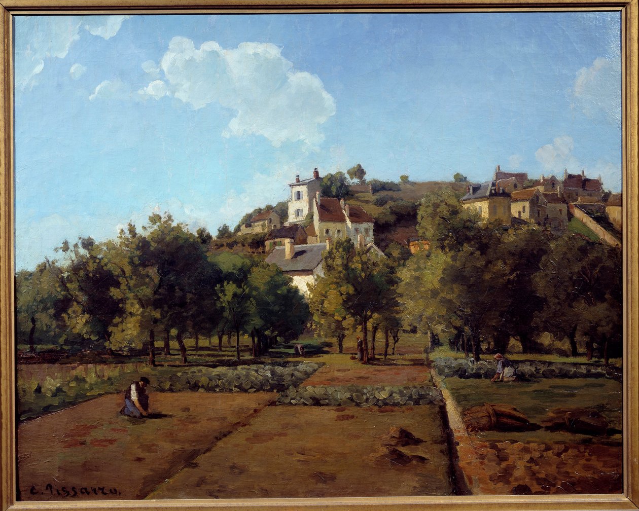 Eremitaget i Pontoise. Målning av Camille Pissarro (1830-1903) av Camille Jacob Pissarro