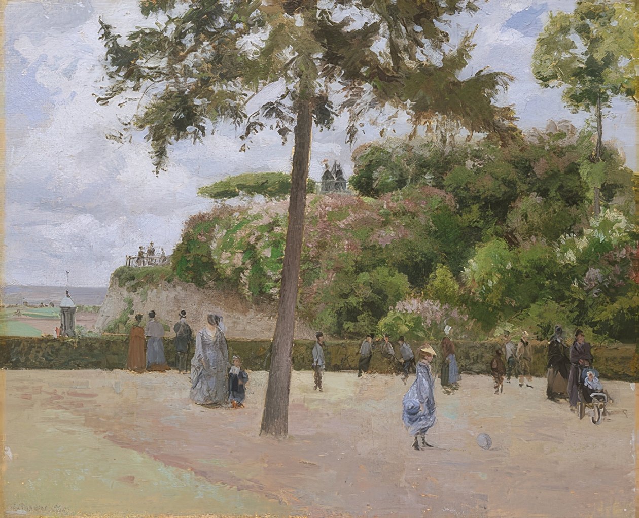 I Pontoiseparken. 1874 av Camille Jacob Pissarro