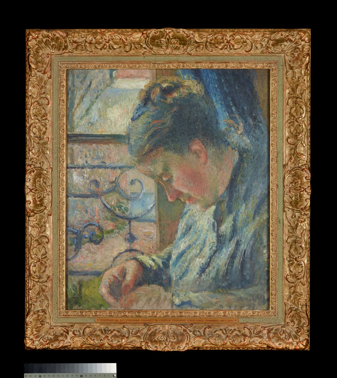 Julie Pissarro Sy bredvid ett fönster av Camille Pissarro