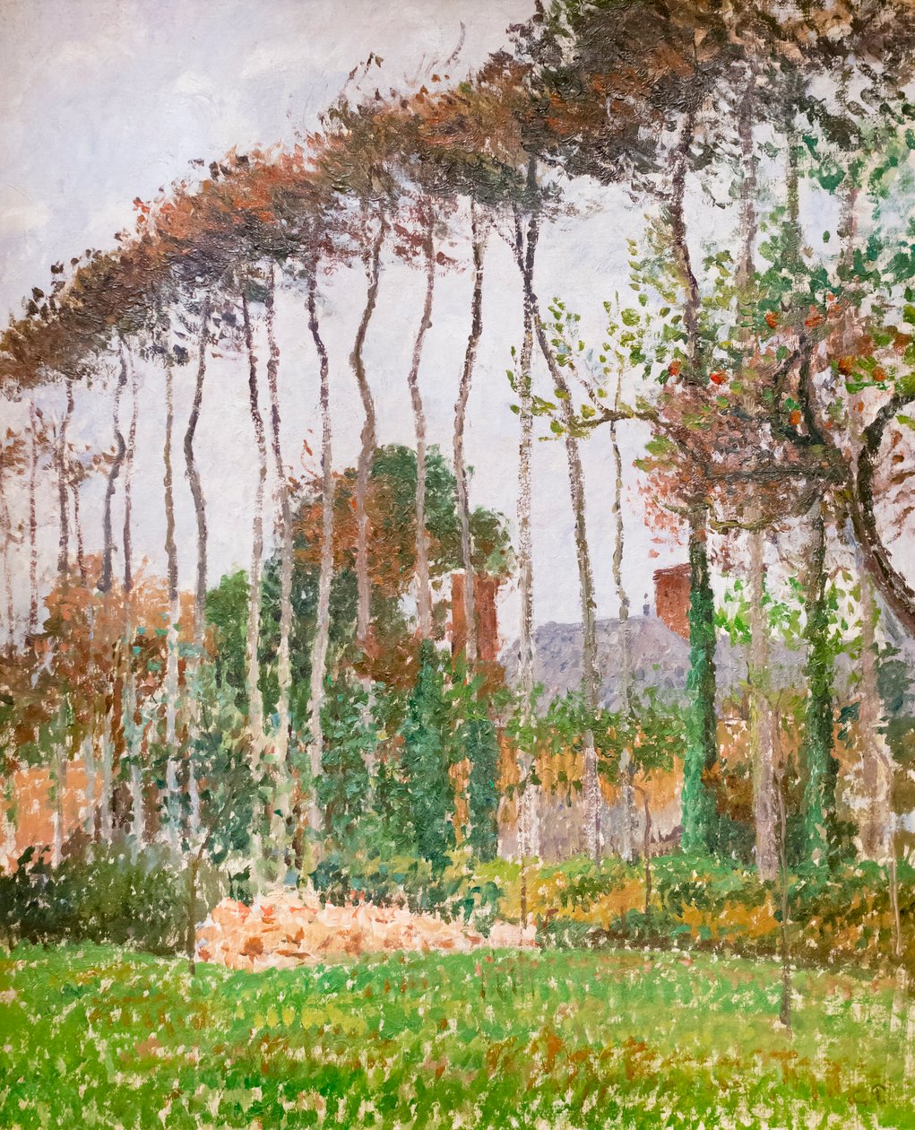 Landskap i Varengeville, ca. 1889 (olja på duk) av Camille Pissarro