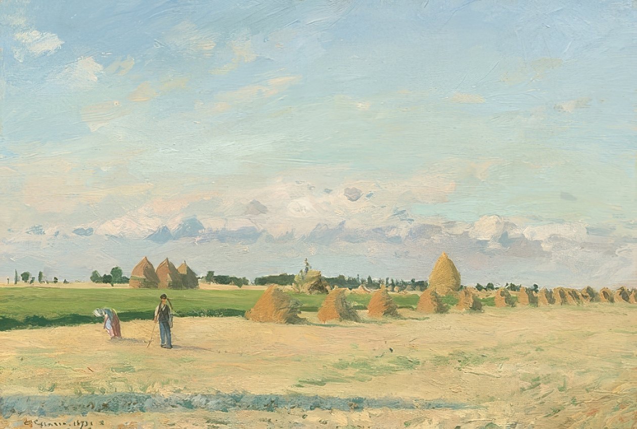 Landskap, Ile-de-France. 1873 av Camille Jacob Pissarro