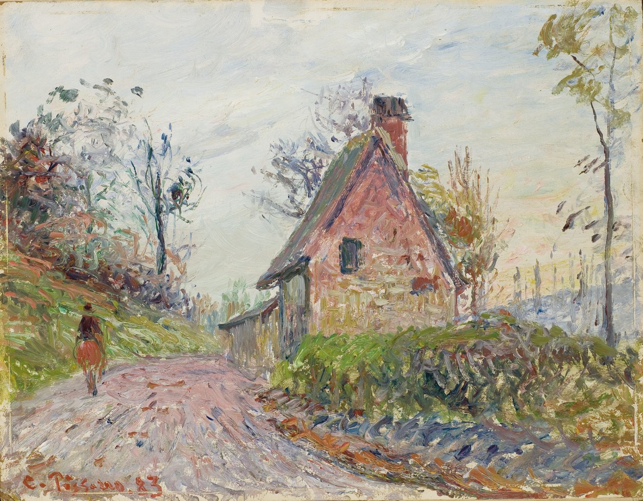 Omgivningarna i Rouen av Camille Pissarro