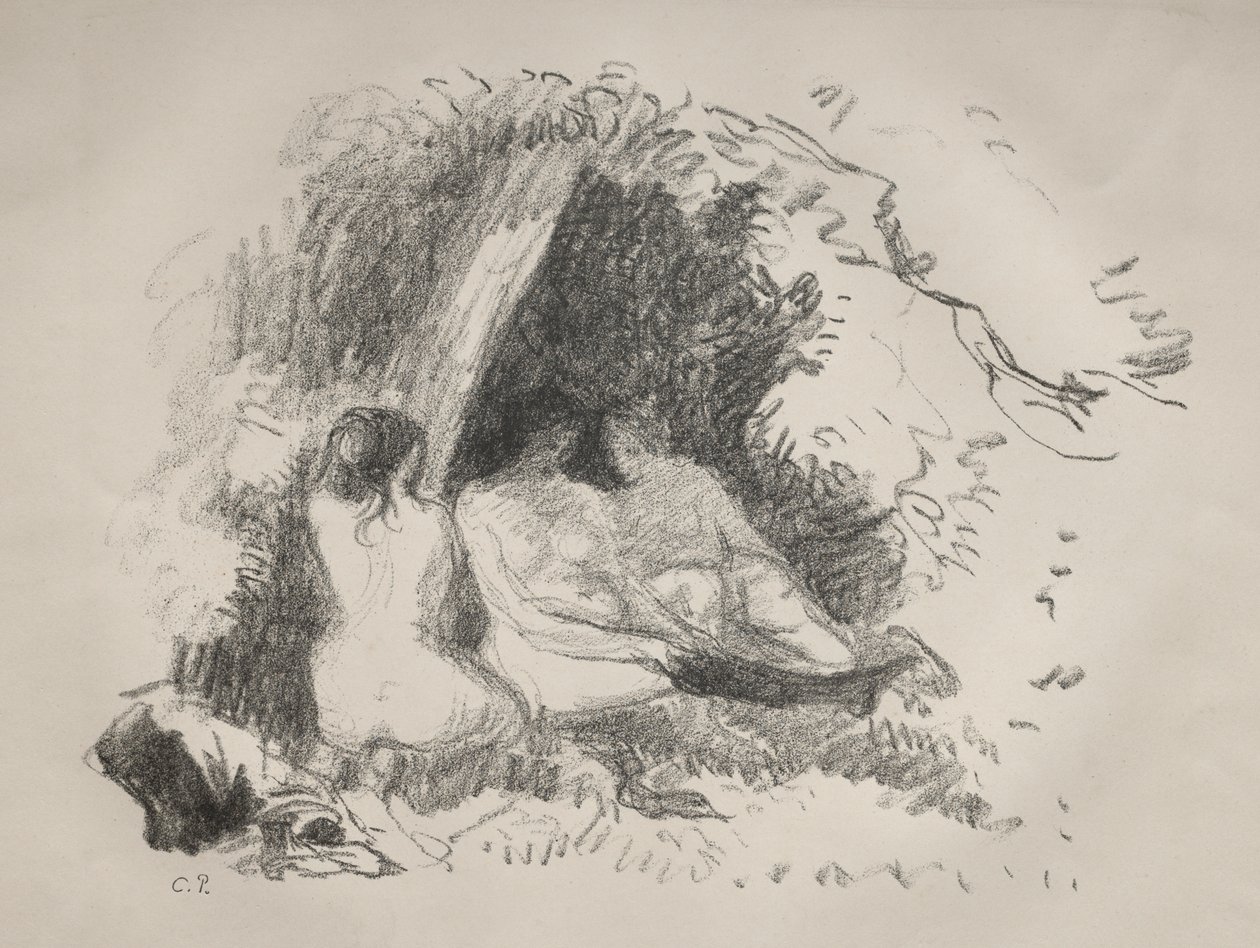 Nakna kvinnor av Camille Pissarro