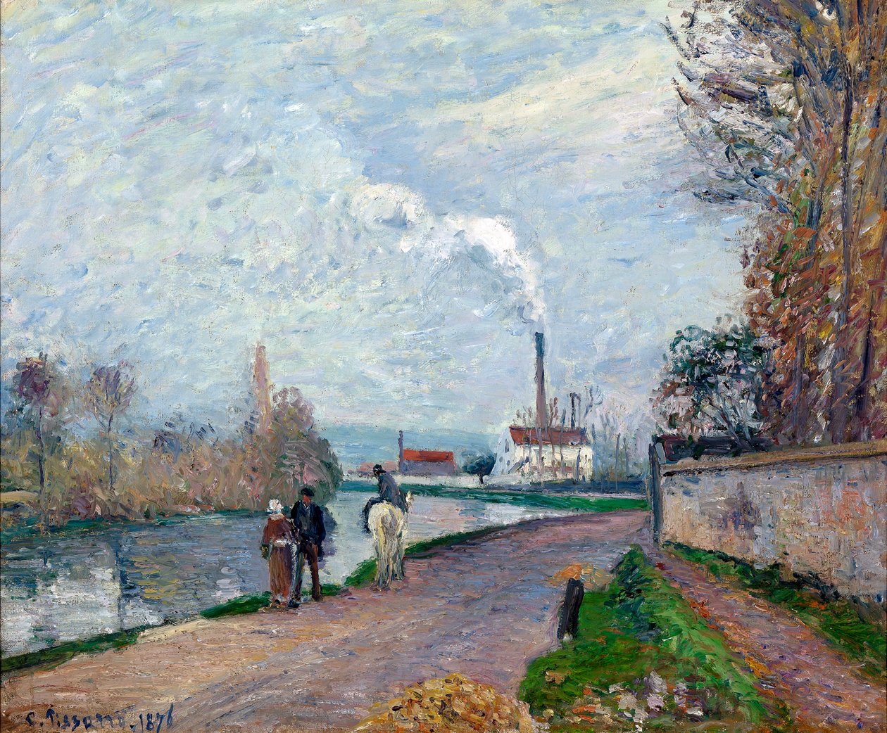 Oise I Pontoise av Camille Pissarro